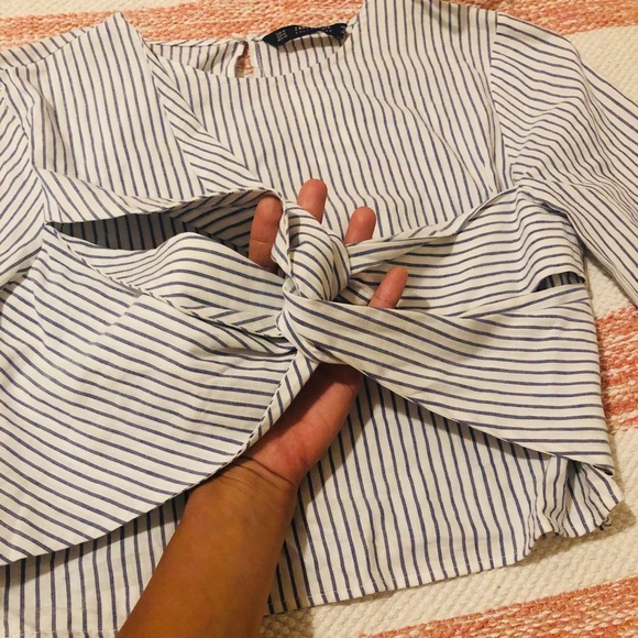 Zara pinstriped crop top - Picture 5 of 8